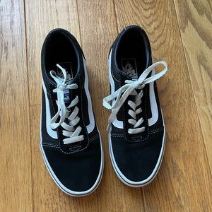 Black vans womens size 7.5